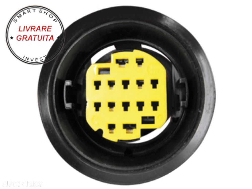 Faruri Fiat Grande Punto (09.2005-2008) Angel Eyes Negru- livrare gratuita - 4