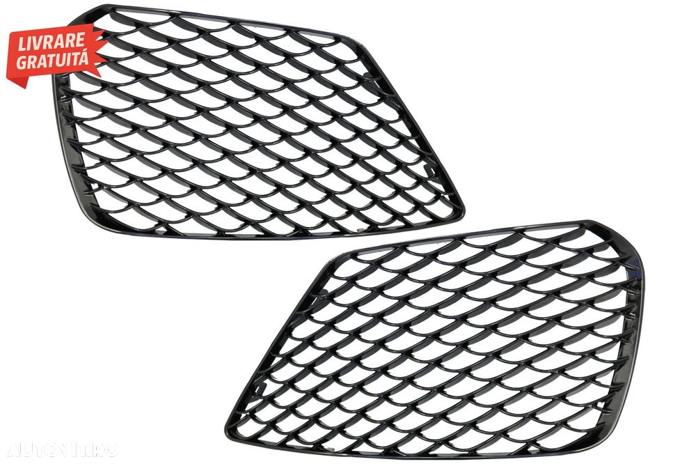Grile Laterale Mercedes S-Class W222 (2013-2017) S63 Design Negru Lucios- livrare gratuita - 2