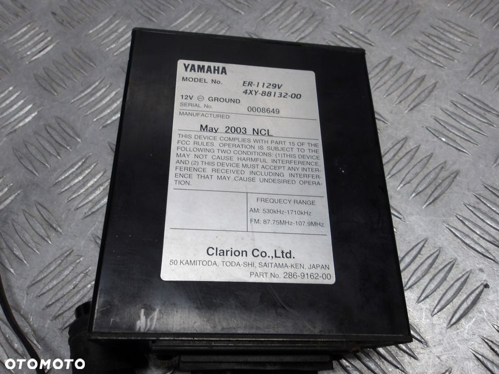 Radio moduł radia Amp Power YAMAHA XVZ 1300 ROYAL STAR VENTURE 99-13r   PN. 4XY-88132-01 - 2