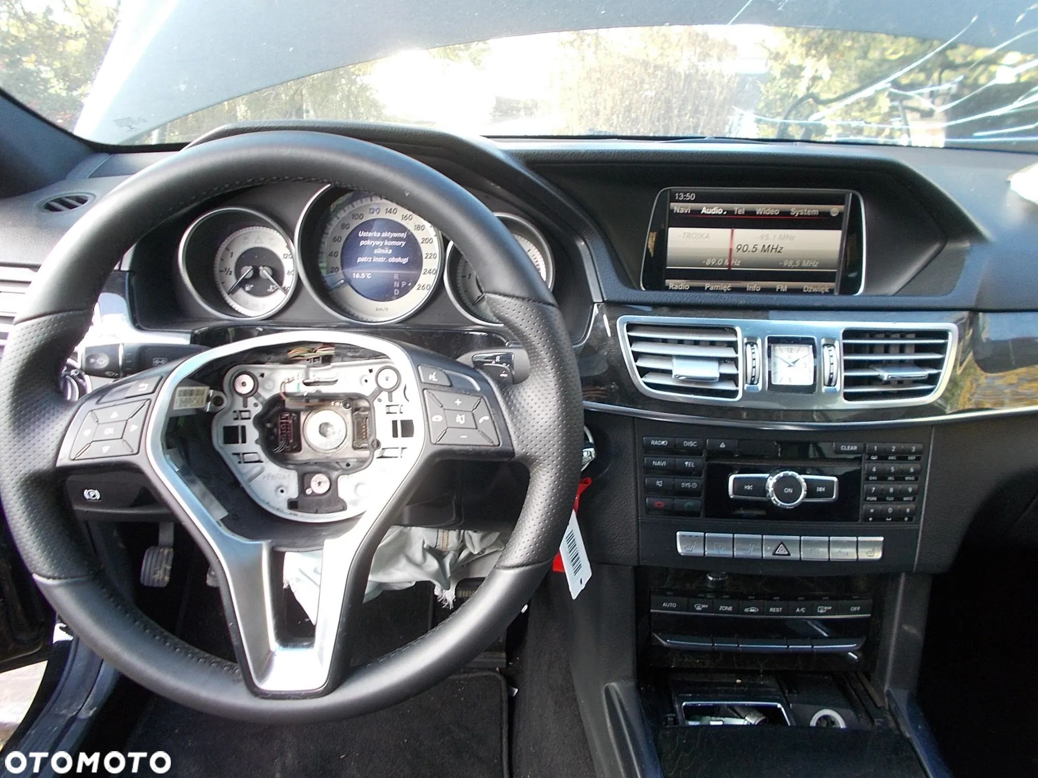 Radio nawigacja wyświetlacz W212 LIFT panel klimatyzacji kratka nawiewu listwa dekor - 1