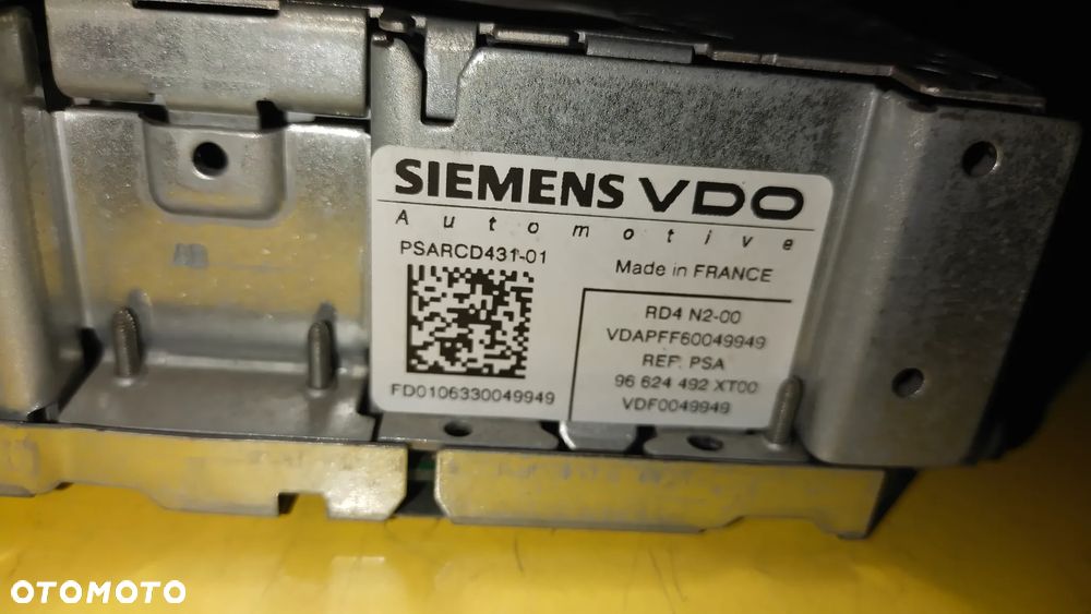 RADIO CD PEUGEOT 207 96624492XT00 - 3