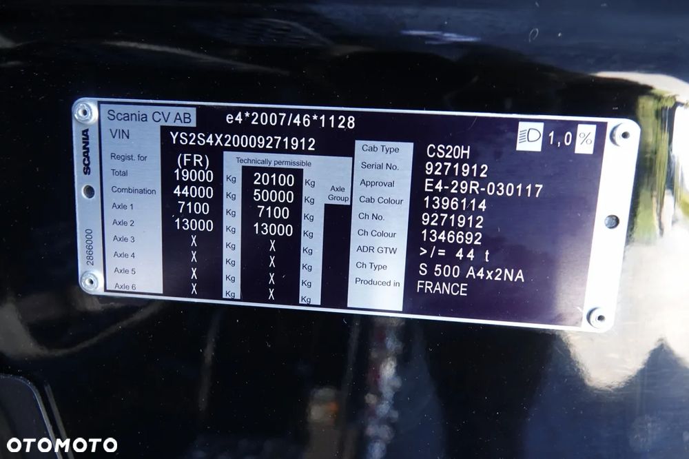 Scania S 500 / ADR FL / RETARDER / KLIMA POSTOJOWA / TV / ALUFELGI / EURO 6 - 34