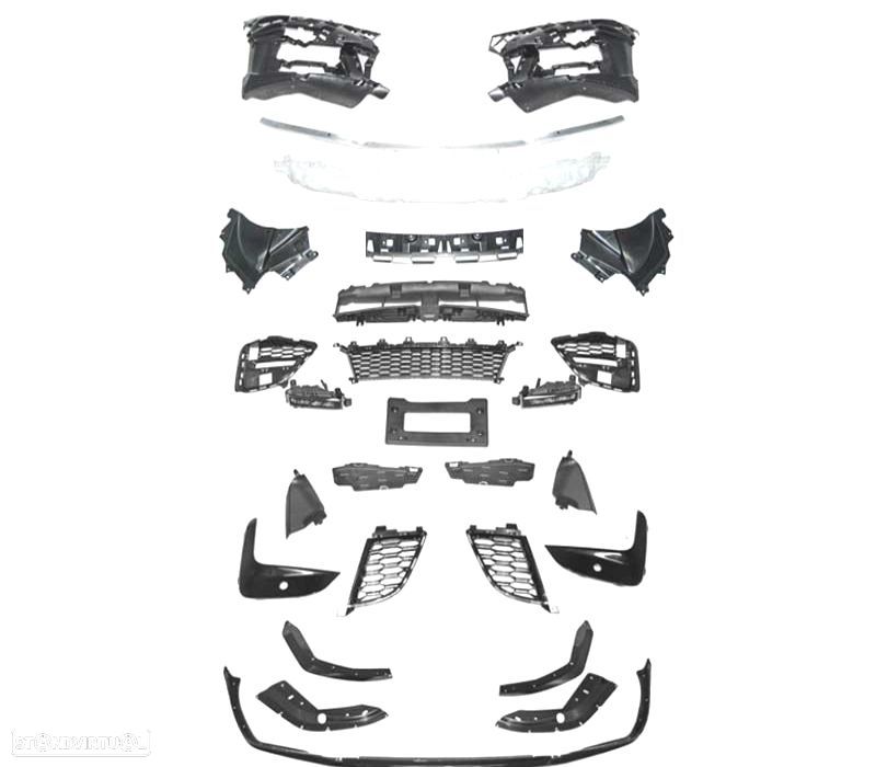 PÁRA-CHOQUES DIANTEIRO BMW G20 G21 19-22 LOOK M PERFORMANCE LIP PRETO BRILHANTE ACC PDC - 3