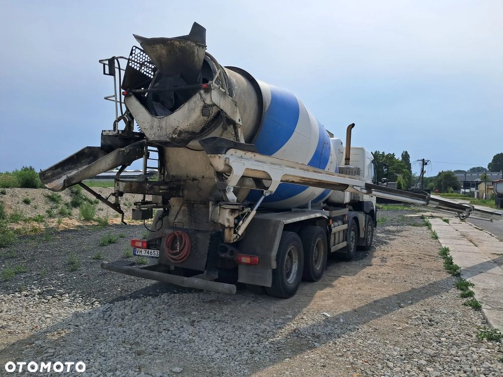 Volvo FMX 500 8X4 10m3 gruszka + 11m rynna hydrauliczna, ster radiowe, euro 6 - 8