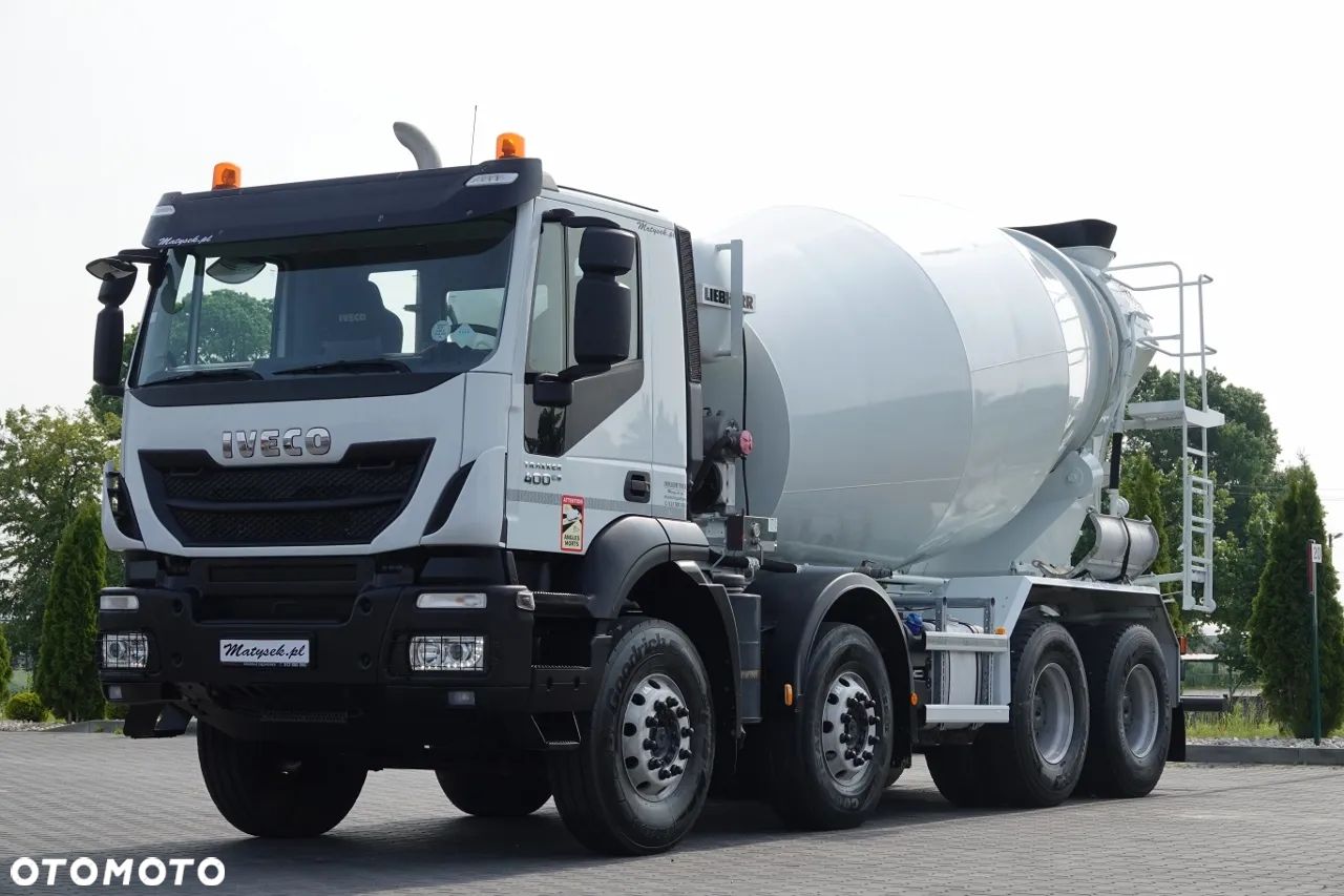 Iveco TRAKKER 400 / 8X4 / BETONOMIESZARKA 9 M3 / LIEBHERR / ALUFELGI / EURO 6 - 1
