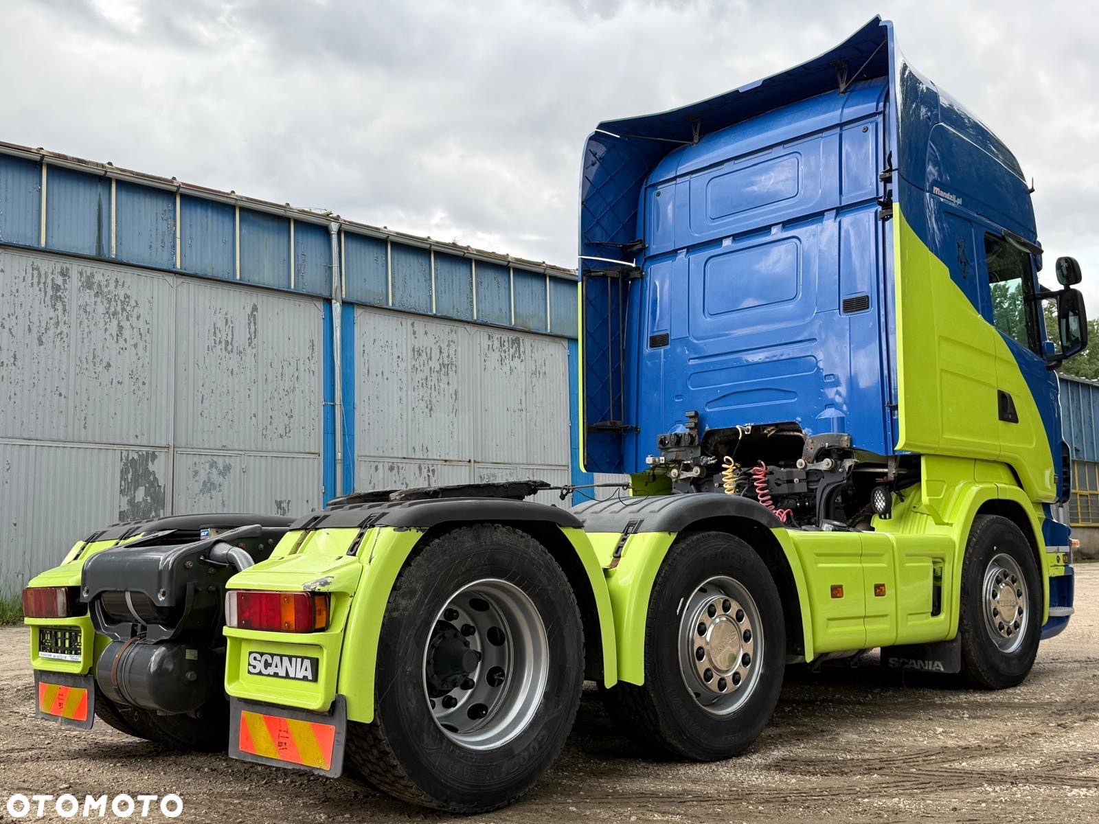 Scania R400 6x2 TOPLINE AUTOMAT RETARDER OŚ PODNOSZONA I SKRĘTNA FULLSPOJLERY KLIMA WEBASTO 2xALUTANK LODÓWKA EURO 5 2010 WAGA:8720kg DMC:50000kg - 9