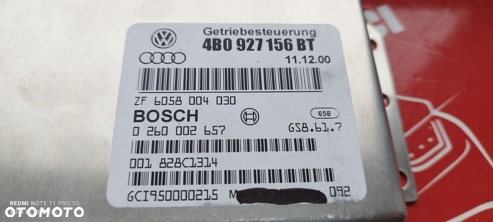 Sterownik Skrzyni Automatycznej Audi S6 4.2 Q FBD 340 KM 2000 r Części Blask Gołdap - 3