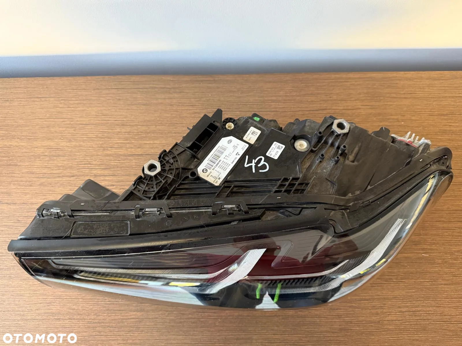 LAMPA LEWA PRZÓD PRZEDNIA BMW 5 G30 G31 BLACK SHADOW LCI 5A388E302 - 2