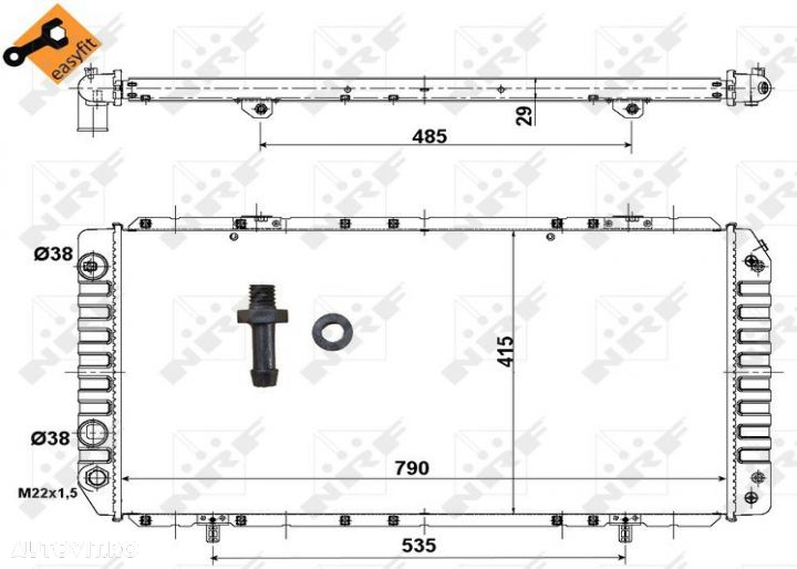 Radiator Apa Fiat Ducato 52062 - 4