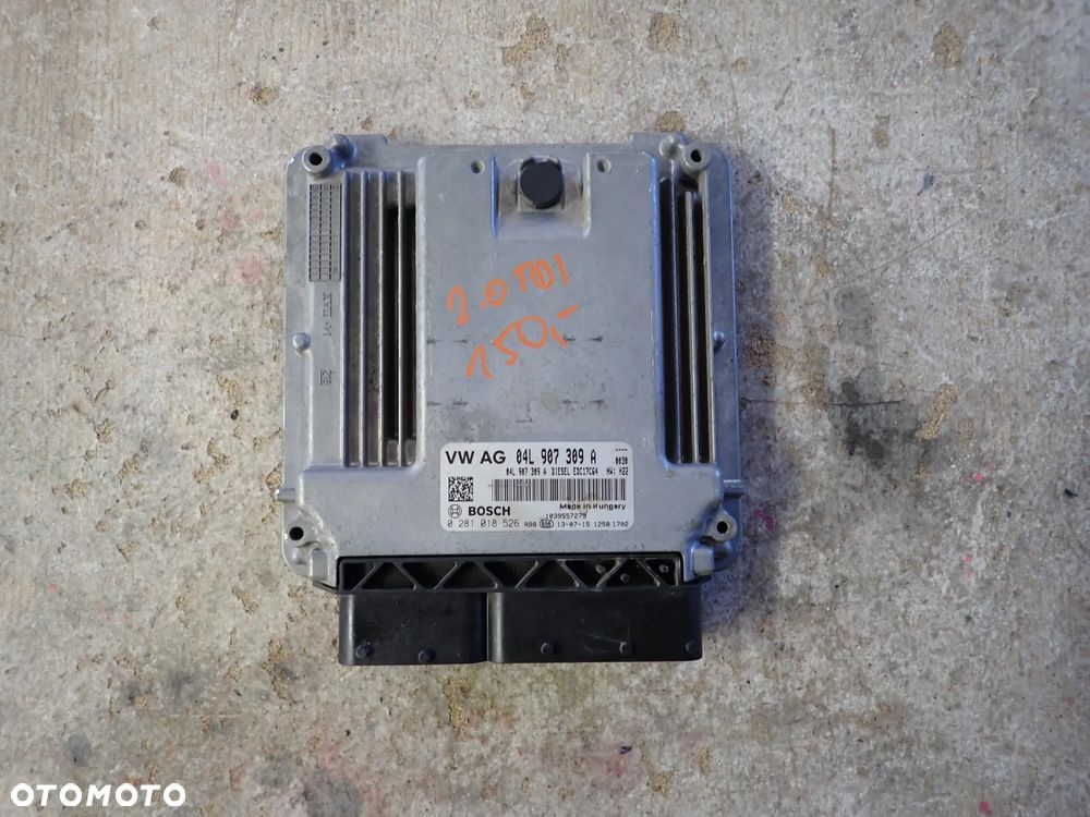 VW SEAT SKODA KOMPUTER STEROWNIK SILNIKA 2.0 TDI 04L907309A - 1