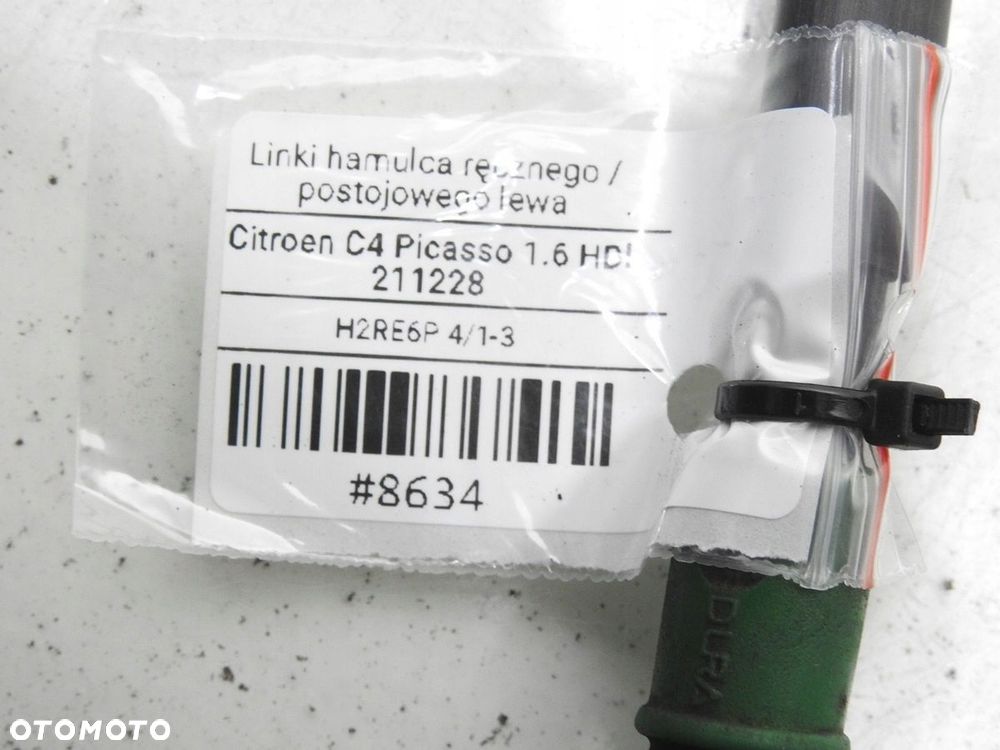 LINKA HAMULCA RĘCZNEGO LEWA CITROEN C4 PICASSO I - 6
