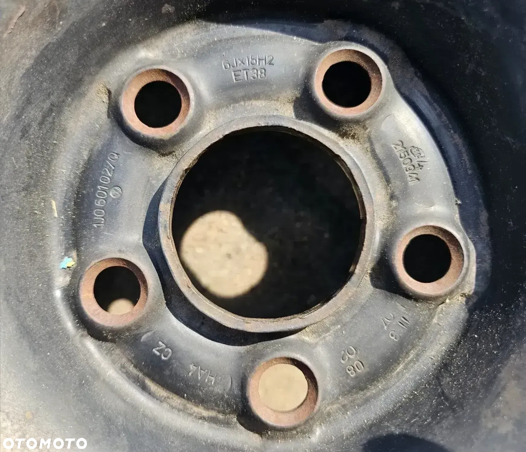 (S31) Felgi stalowe 15'' Volkswagen OE Polo Golf 4 Skoda Rapid Octavia Fabia Audi A1 A3 / 6Jx15 ET38 5x100 - 6