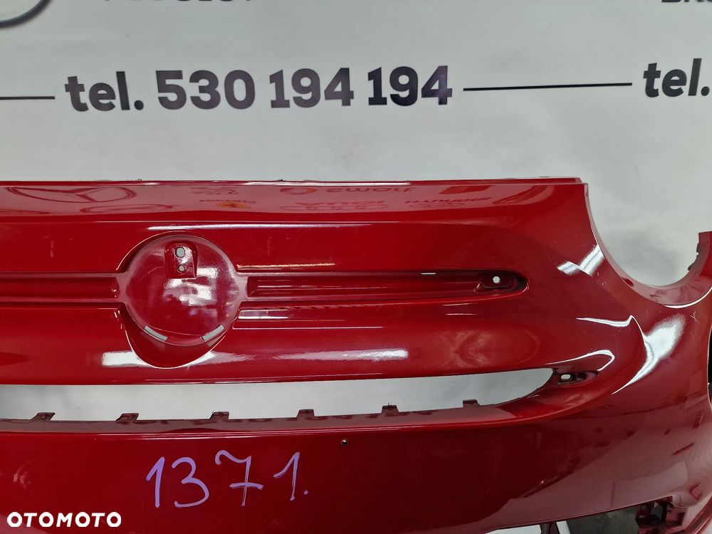 FIAT 500 LIFT 14- ZDERZAK PRZEDNI PRZÓD , NR 735619491 , KOLOR CZERWONY , NR AUKCJI NZ1371 - 10