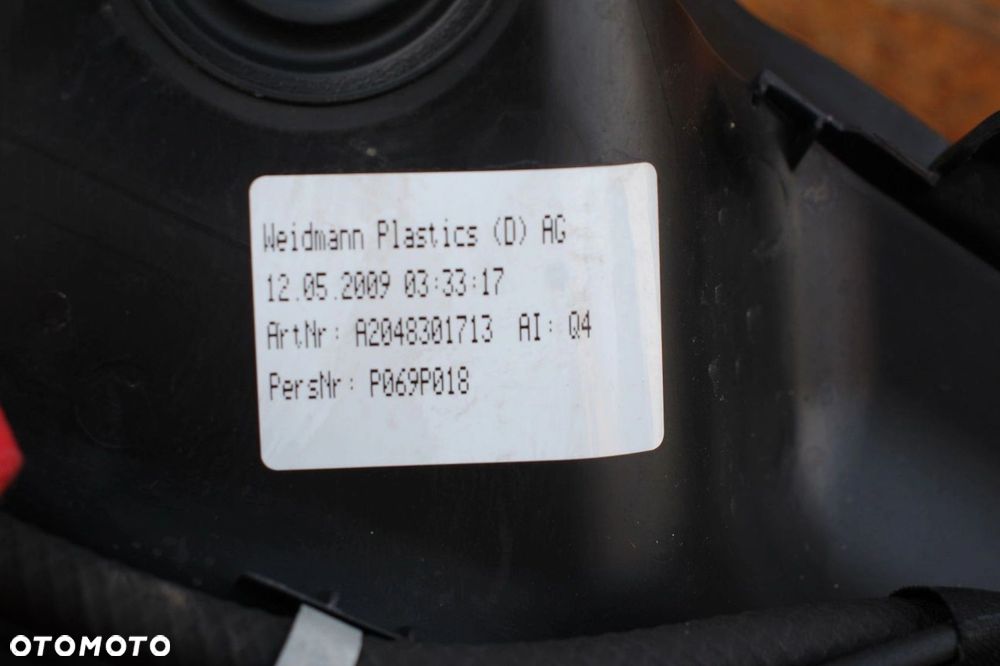 Podszybie plastikowe Mercedes C-Klasa w204 2048301713 EUROPA oryginalne - 5