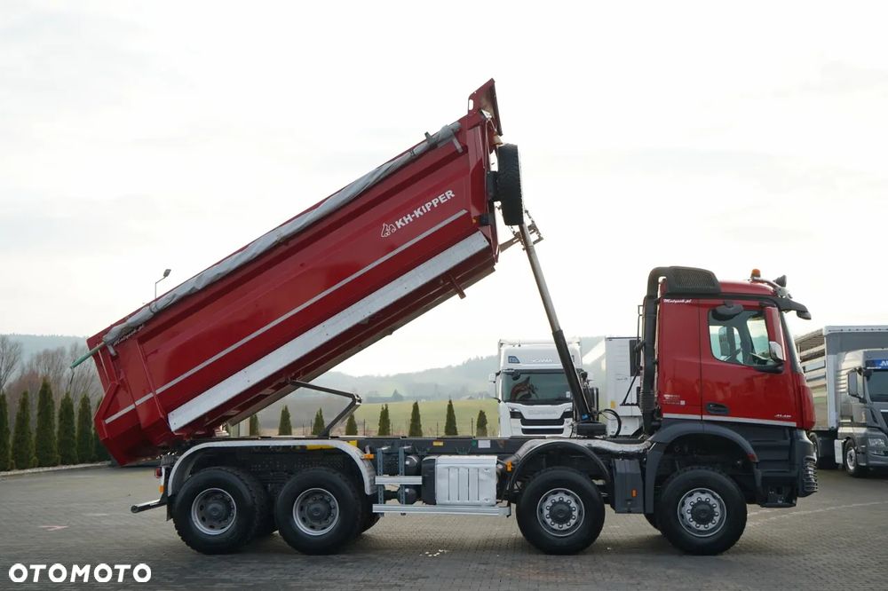 Mercedes-Benz AROCS 4145 / 8x8 / WYWROTKA TYLNOZSYPOWA / KH KIPPER  / MANUAL /  EURO 6 - 5