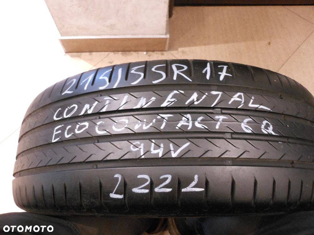 Opona pojedyńcza 215/55r17 continental eco contact 6Q 6mm lato - 1