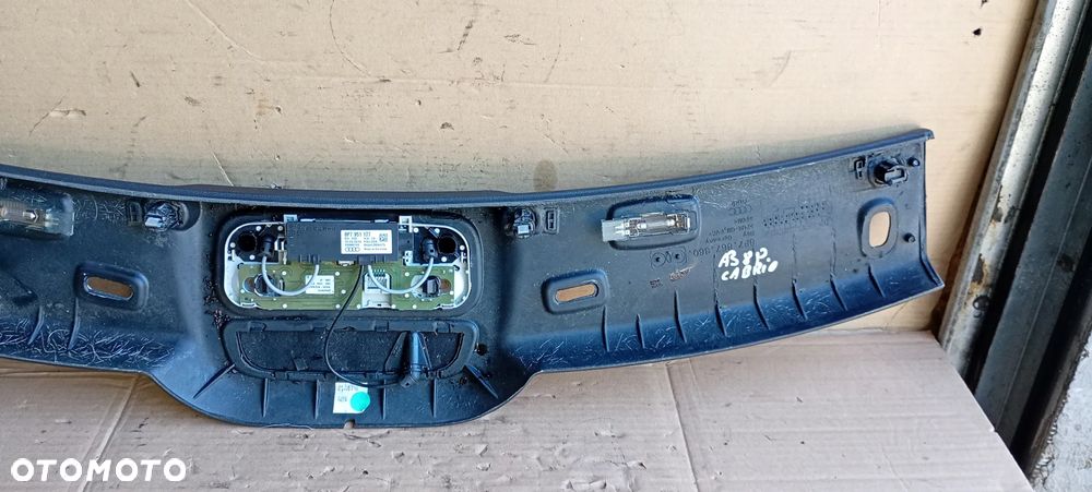 Tapicerka ramy szyby podsufitka lampka Audi A3 8P Cabrio 8P7951177 8P7867360 - 10