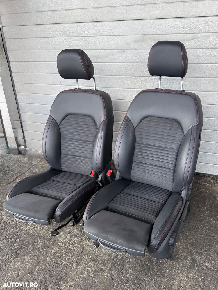 Set Scaune Față Sport Mercedes B-Class W246 (2017) Pachet AMG – Încălzite, Piele + Alcantara Recaro - 6