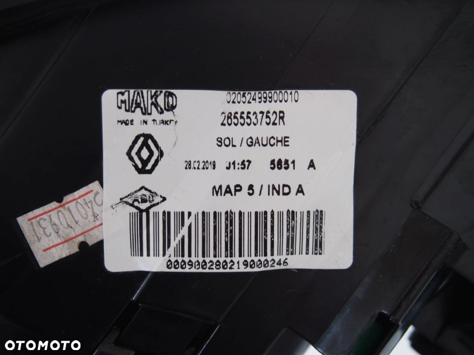 Renault Clio 4 Lampa lewa tyl tylna IV 12r - 4