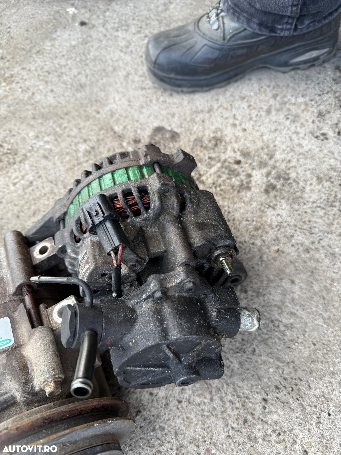 Alternator generator dinam cu pompa de vacuum vacum Hyundai Galloper Galoper 25 TD 2003 compresor clima ac radiator intercooler cu gmc sonde și electrvlave - 3