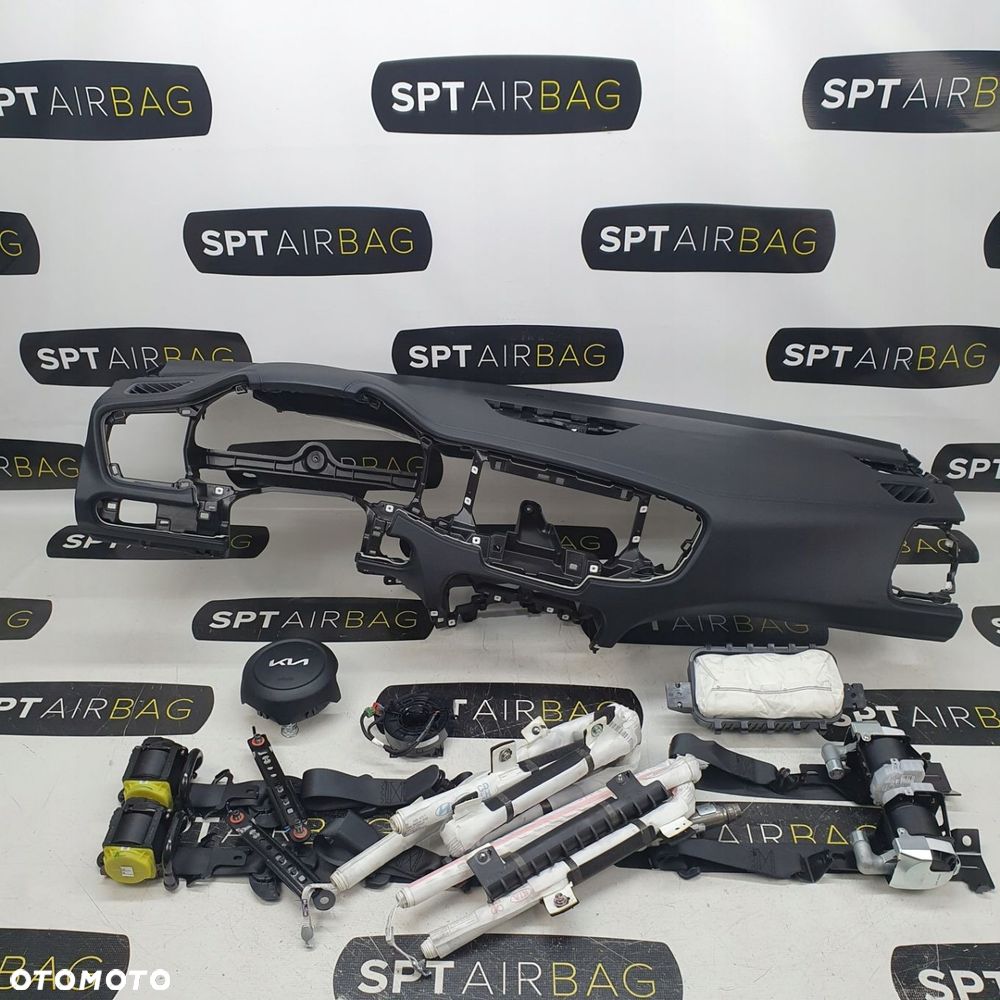 KIA CEED III 3 DESKA ROZDZIELCZA KONSOLA KOKPIT PULPIT PODUSZKI AIRBAG AIR BAG PASY KIT SET - 1