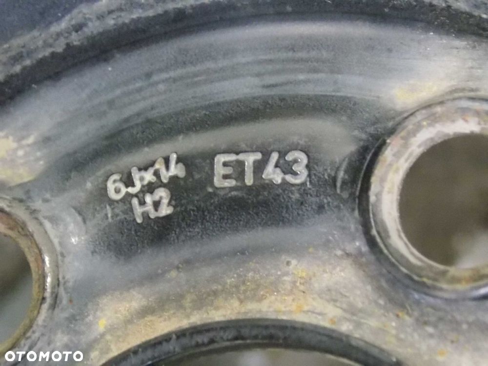 VW POLO FABIA IBIZA SKODA 5X112 6J14 ET43 KOLO FELGA STALOWA 6Q0601027A - 11