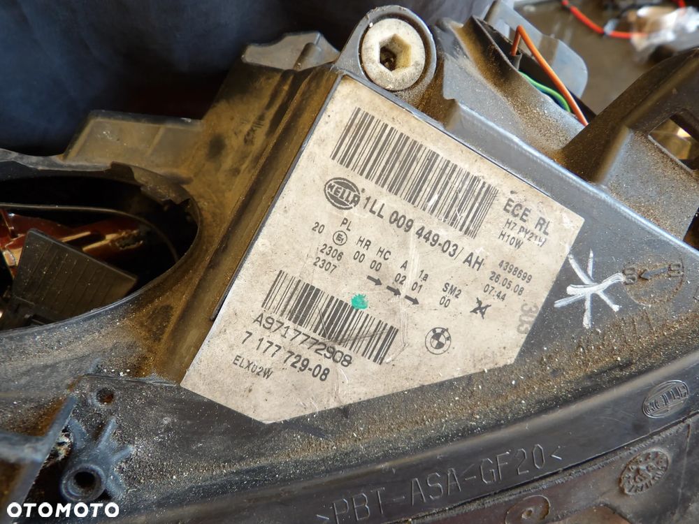 BMW - E60 - H7 - LIFT - URWANE UCHO - LEWA LAMPA PRZEDNIA - UK - 7177729 - 10
