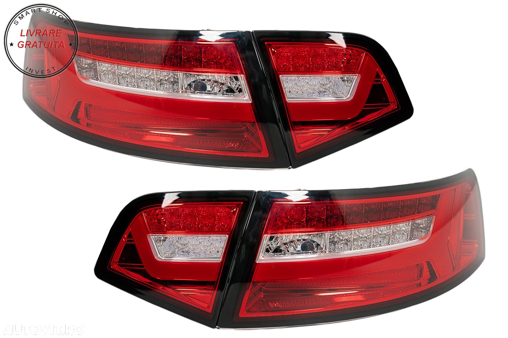 Stopuri LED Audi A6 4F2 C6 Sedan (2008-2011) Facelift Design Semnalizare Secventia- livrare gratuita - 1