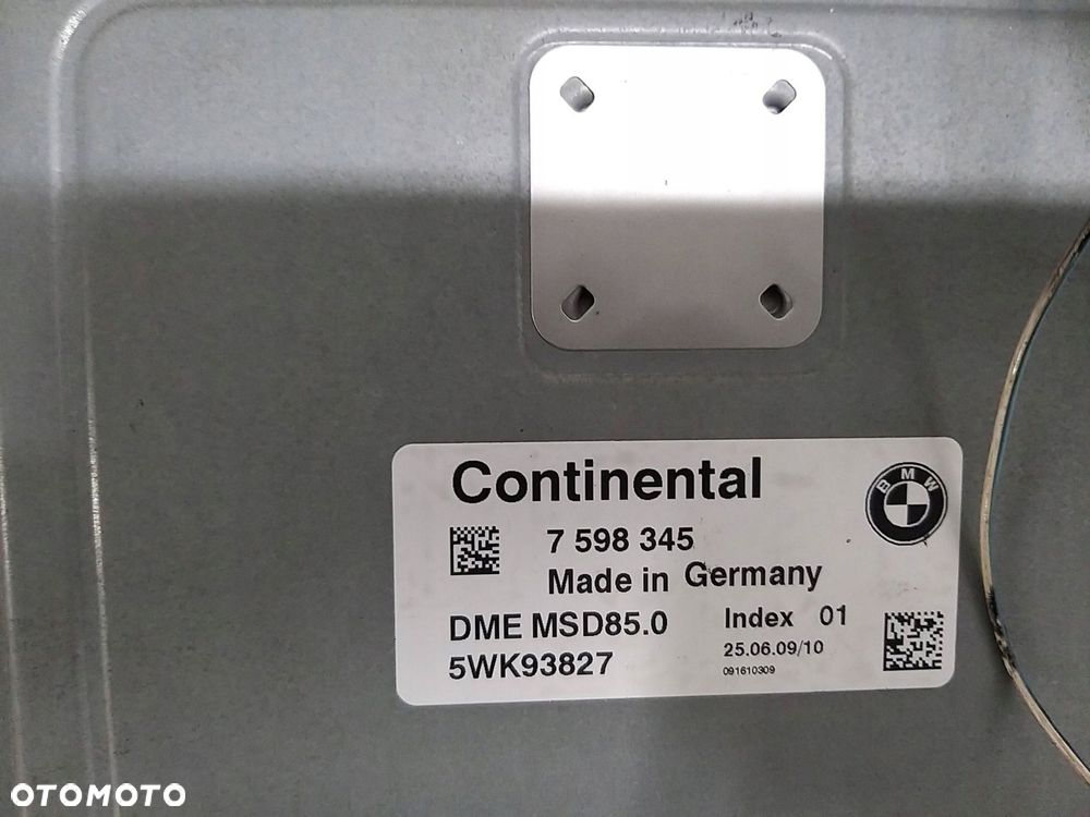 bmw 7 750i 4.4 v8 f01 f02 sterownik komputer silnika obudowa n63b44 7598345 - 3