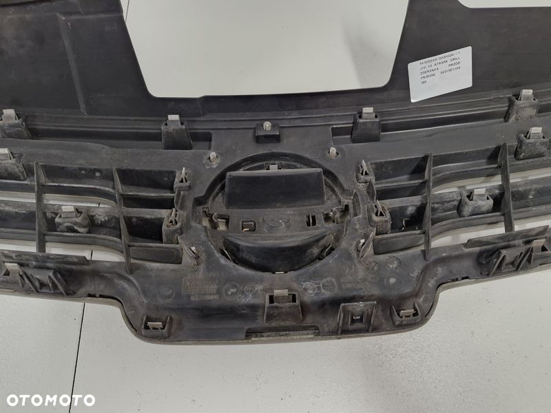 nissan qashqai 1 i j10 +2 przedlift grill atrapa chłodnicy zderzaka 62313ey10a - 8