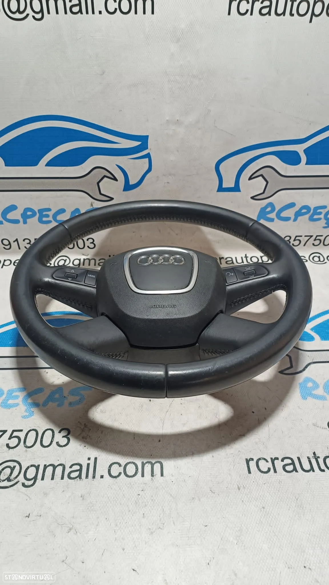 .VOLANTE GUIADOR COMPLETO AUDI A4 B8 8K0419091B 8K0419091 A3 8P A4 B7 A5 8T A6 C6 PELE AIRBAG COMANDOS MULTIFUNÇÕES CONTROLO - 3