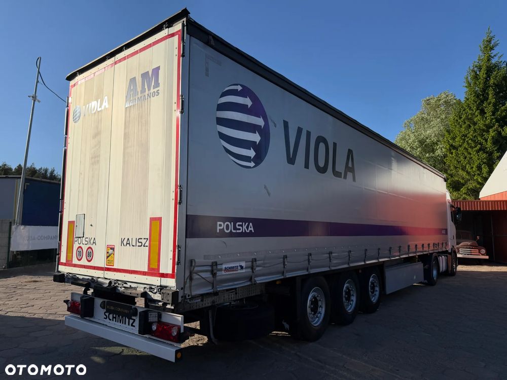 Schmitz Cargobull FIRANKA STANDARD / OPONY JAK NOWE / OŚ PODNOSZONA / KOSZ PALETOWY / PIĘKNY STAN / DESKI ALUMINIOWE / DWA KOŁA ZAPASOWE / DO WYBORU 20 SZTUK !! - 4
