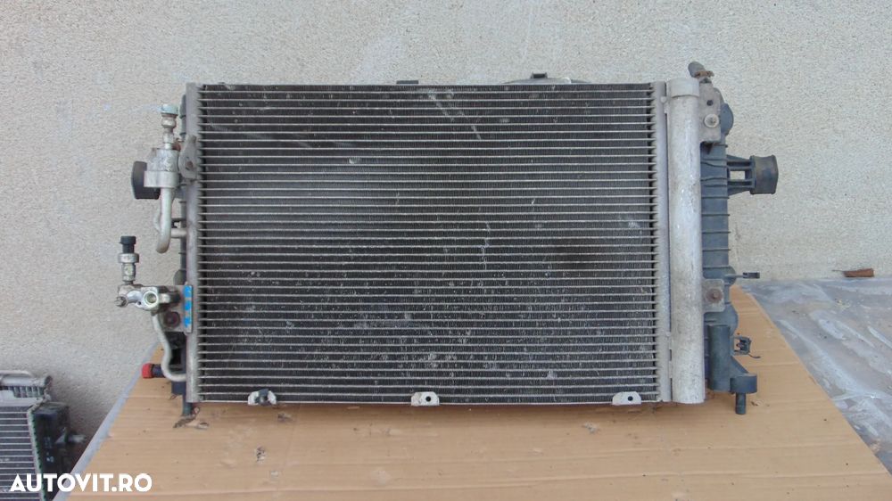 Electroventilator/radiator apa/radiator clima Opel Zafira B/Astra H 1.6 benzina 16 valve an 2005-2010 cod 0130303986 - 4
