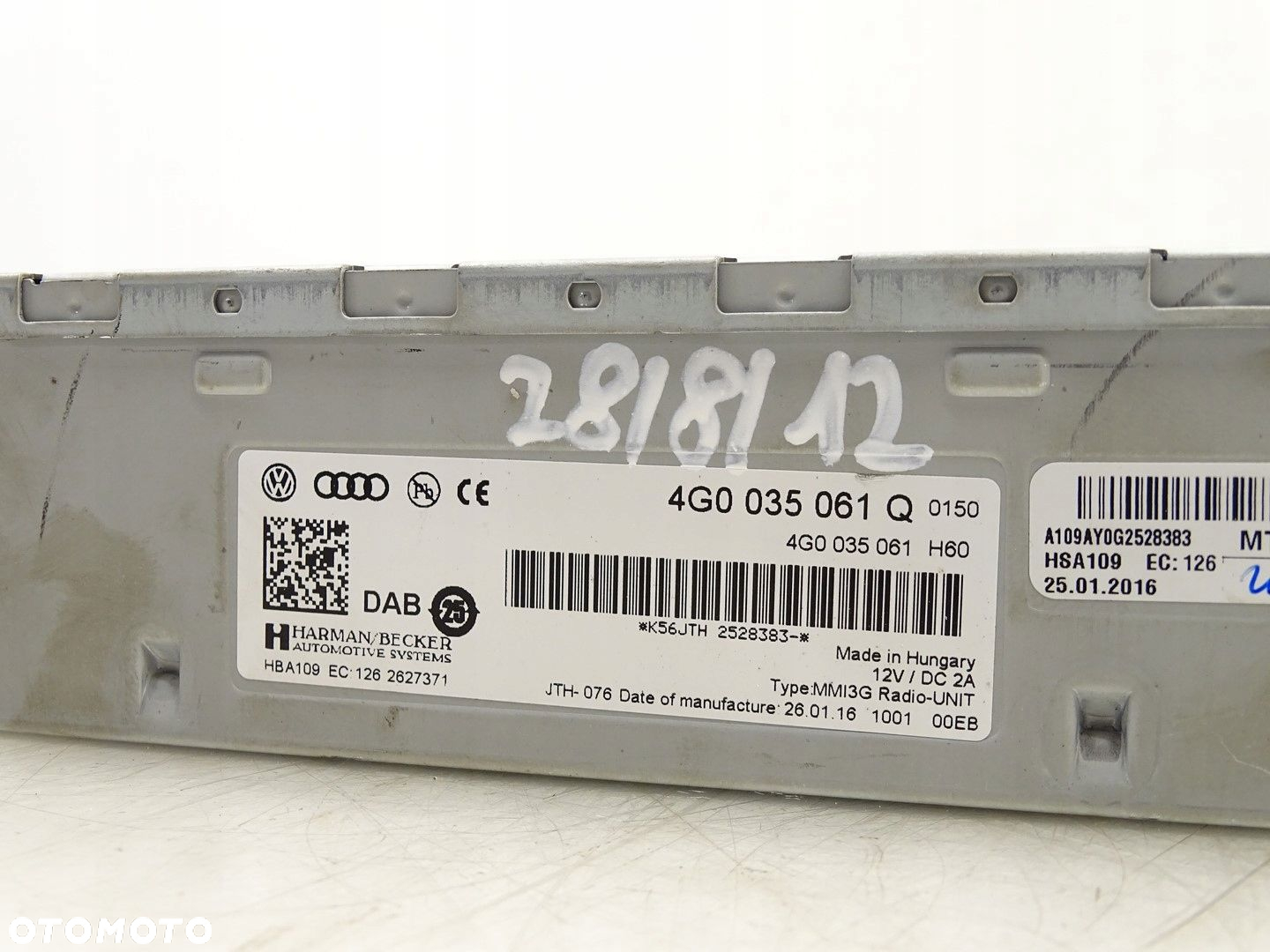 MODUŁ TUNER RADIA RADIOWY NAVI NAWIGACJI AUDI A6 C7 A7 4G A5 8T 4G0035061Q - 4