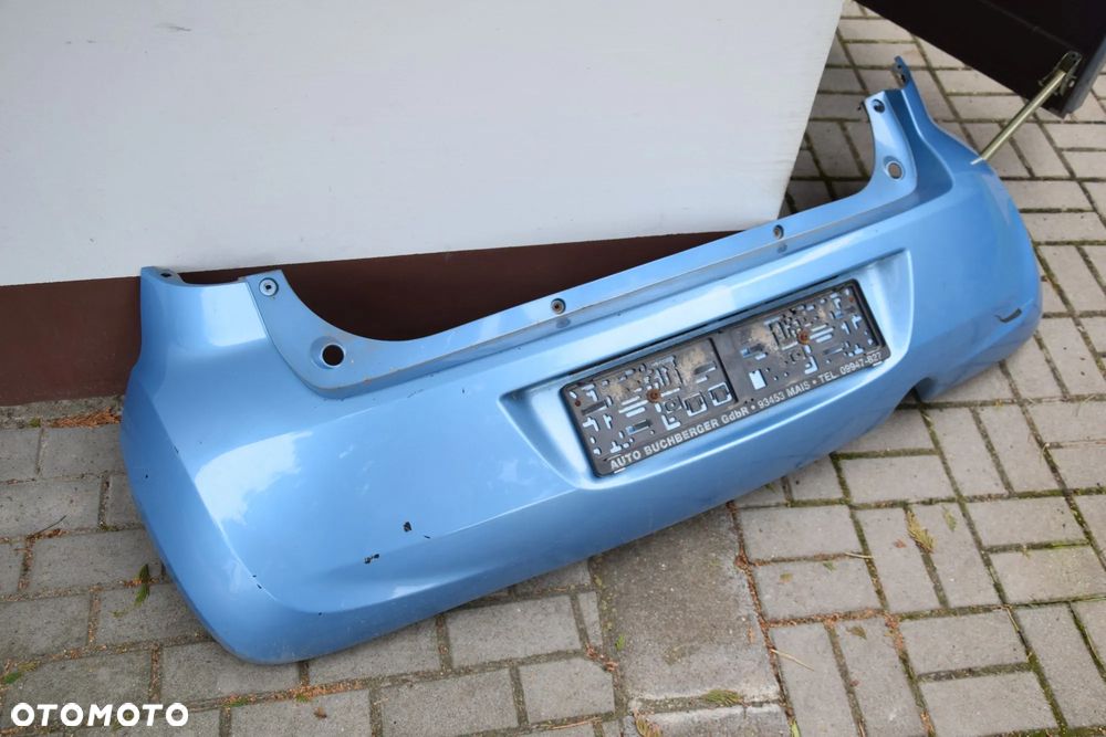 Opel Agila B II 08-15 Zderzak tył tylny błękitny ZJE ZJED - 2