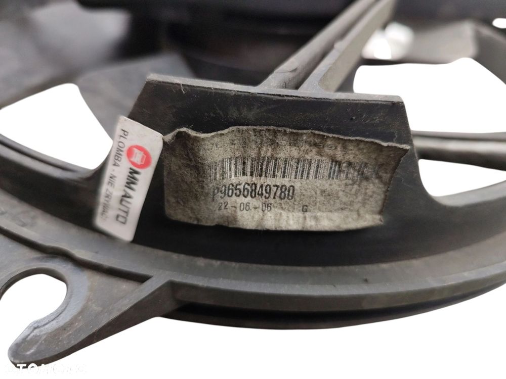 WENTYLATOR CHŁODNICY PEUGEOT 407 CITROEN C5 LIFT 1.6 HDI 109KM 9656849780 - 3