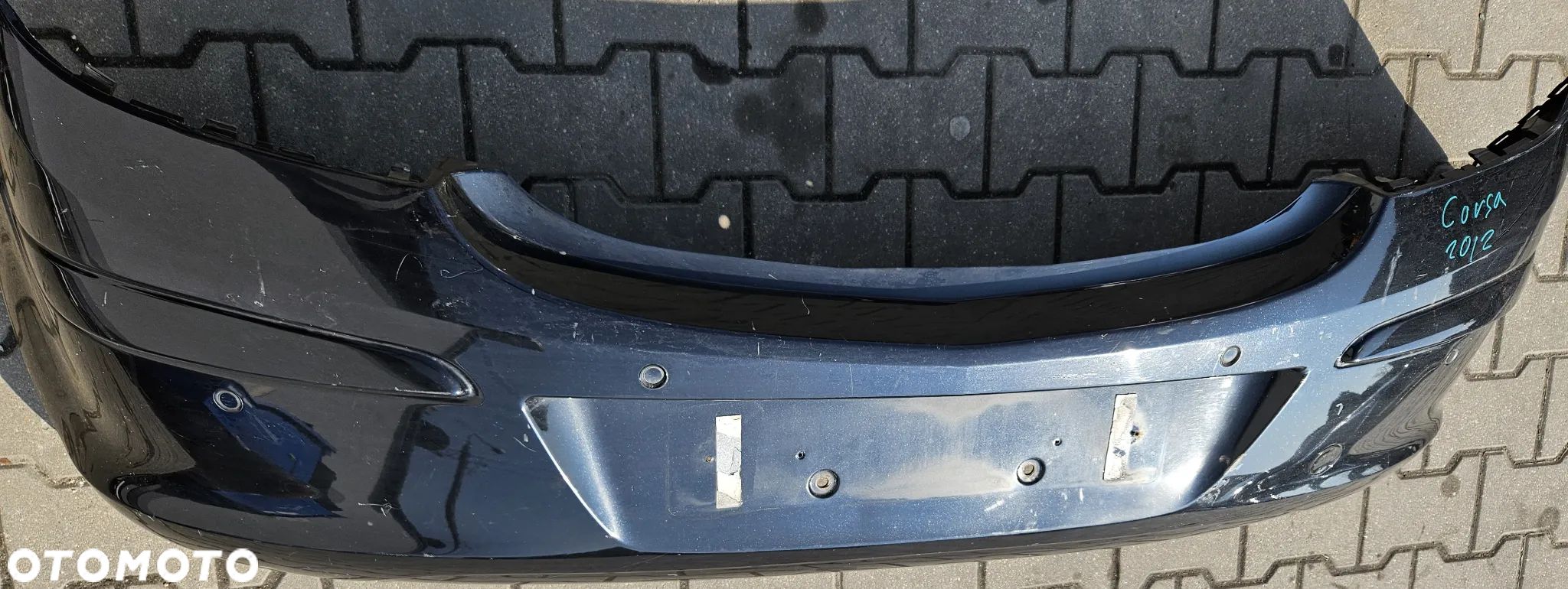 Opel Corsa D zderzak tył tylny czujniki PDC 5D - 1