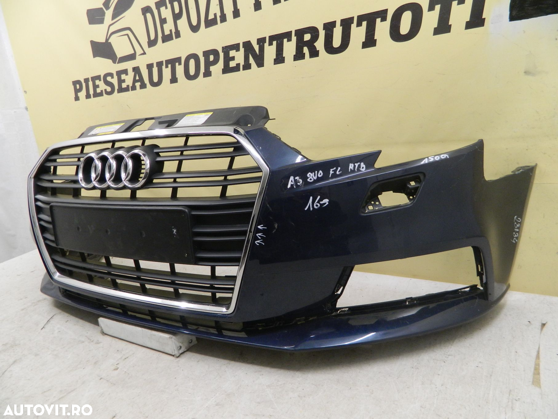 Bara fata Audi A3 Hatchback facelift, 2016, 2017, 2018, 2019, cod origine 8V3807437AF. - 4