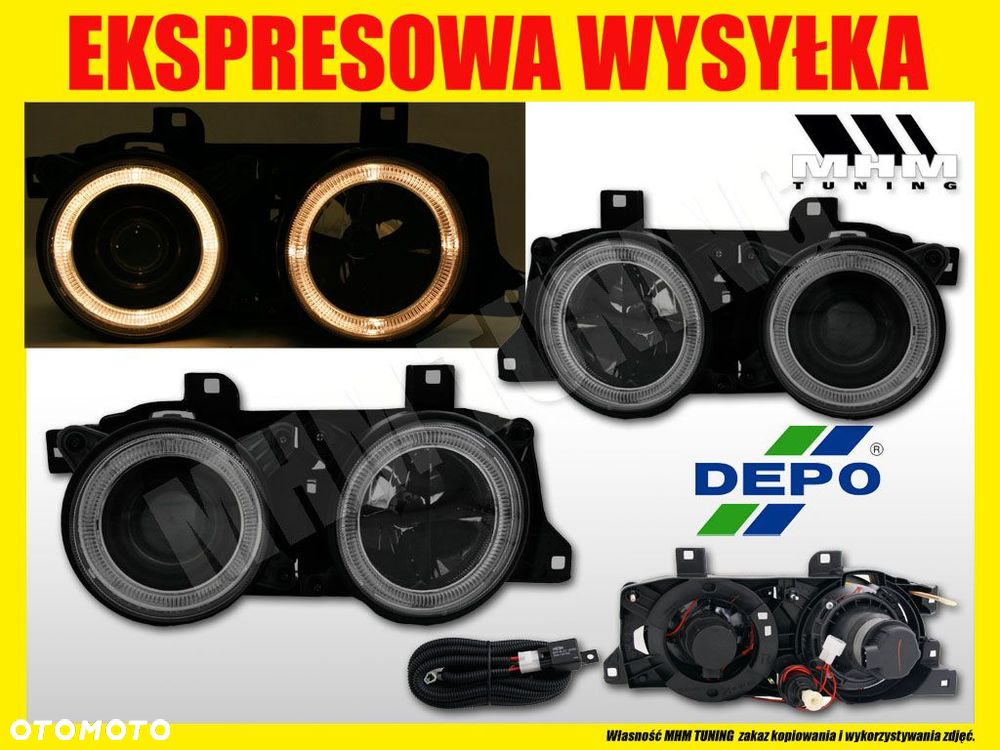 REFLEKTOR LAMPA RINGI ANGEL EYES BMW 5 E34 7 E32 - 2