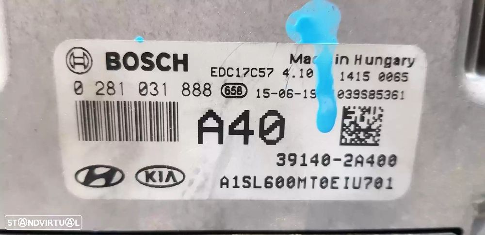 CENTRALINA MOTOR UCE KIA SPORTAGE 2015 -391402A400 - 2