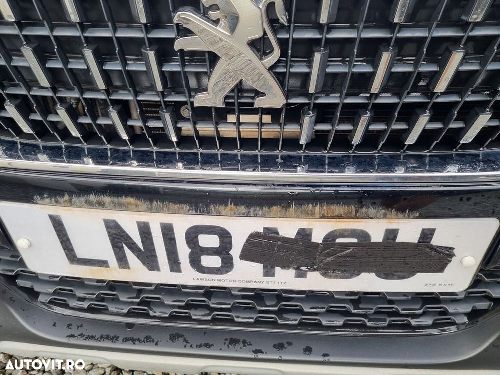 Bara fata Peugeot 2008 Facelift 2016 - 2019 Perla Nera Schwarz KTV (1299) model fara ... - 4