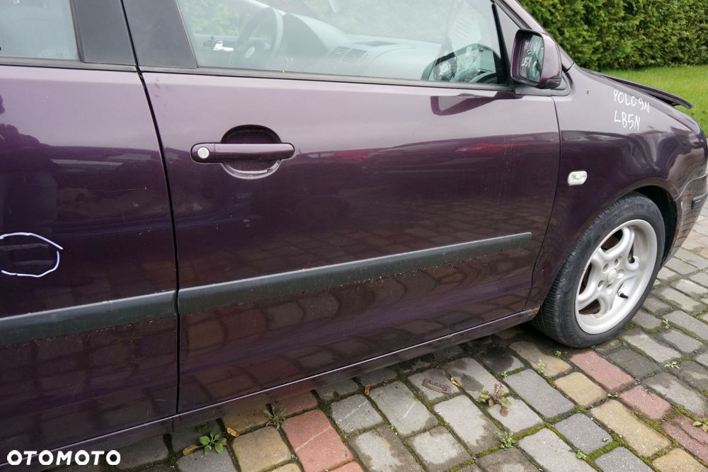 DRZWI PRZEDNIE PRAWE POLO IV 9N 5D HB LC3W  FIOLETOWY VOLKSWAGEN 2001-2004 - 2