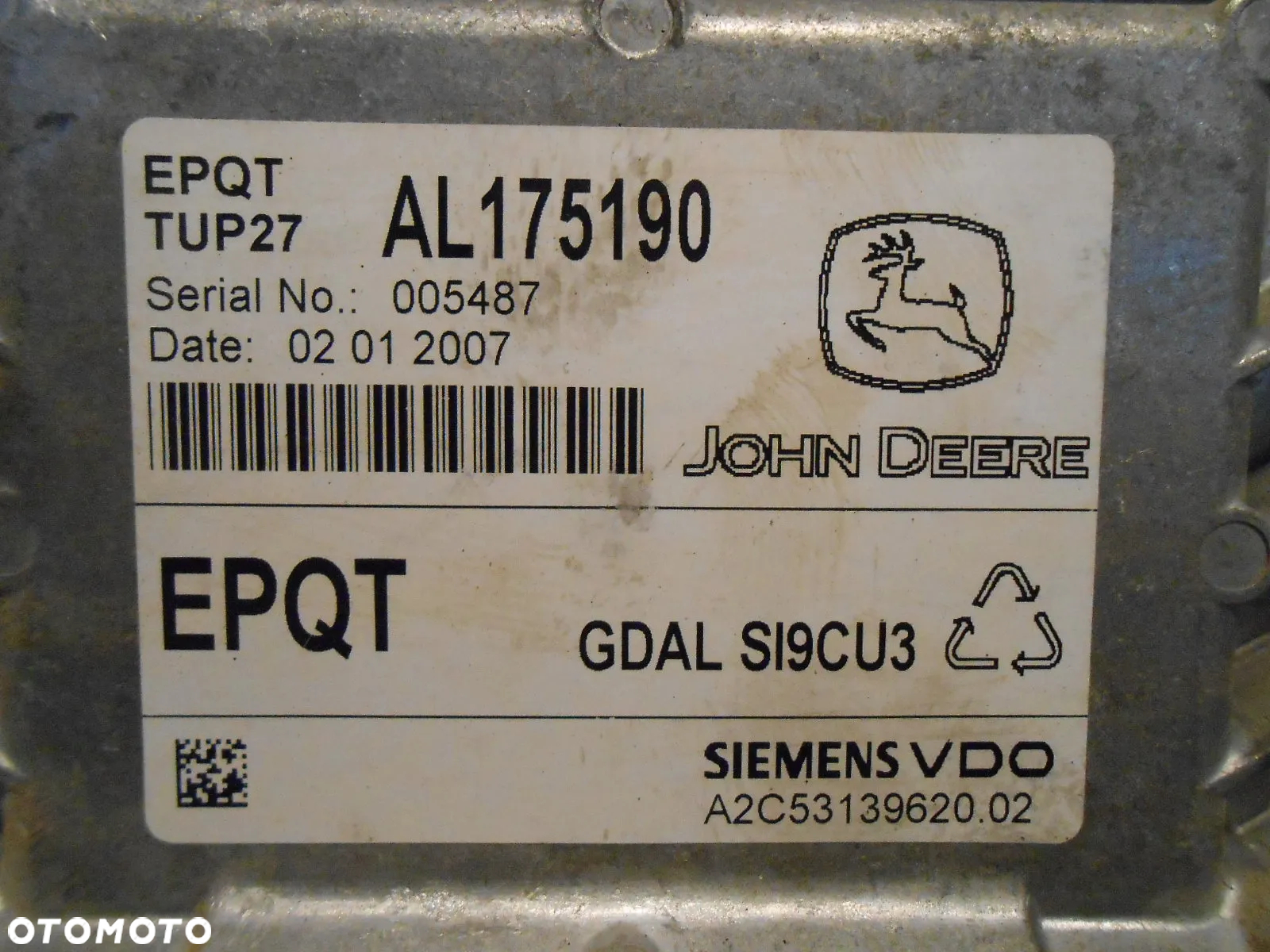 Sterownik skrzyni EPQT moduł komputer John Deere 6930 - 2