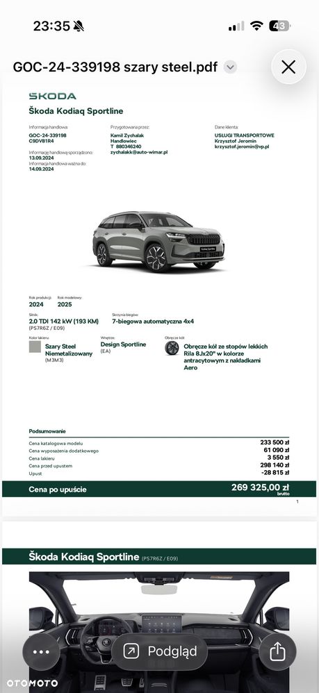 Skoda Kodiaq 2.0 TDI 4x4 Sportline DSG - 15