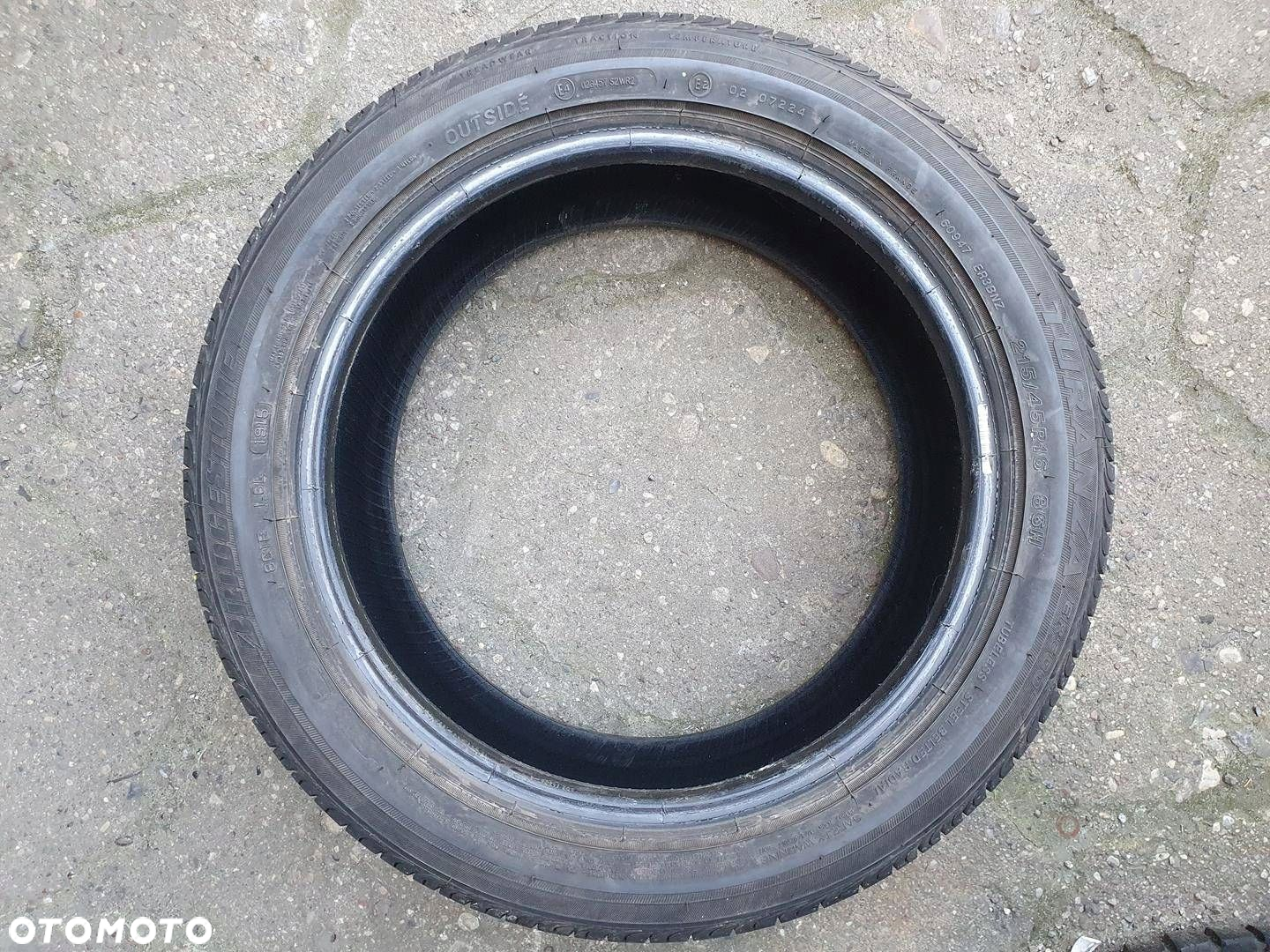 215/45R16 Bridgestone Turanza komplet lato 7,1mm - 8