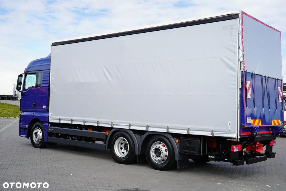 MAN / TGX / 26.460 / E 6 / FIRANKA + WINDA / 18 PALET / OS SKRĘTNA / RETARDER / ŁAD. 14 740 KG - 35