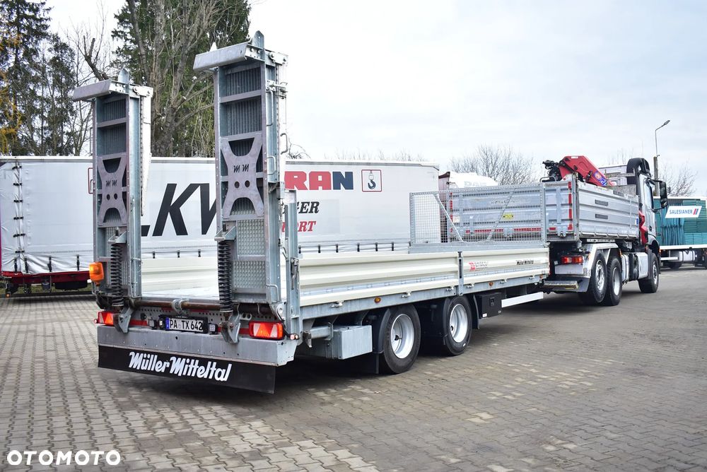 Müller-Mitteltal Przyczepa niskopodwoziowa/ Tandem/ do transportu maszyn budowlanych, kontenerów/ DMC : 18.000 KG/ Najazdy/ Sprowadzona z Niemiec / Jak nowa ! - 30
