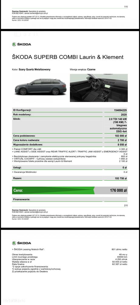 Skoda Superb 2.0 TDI SCR 4x4 L&K DSG - 16