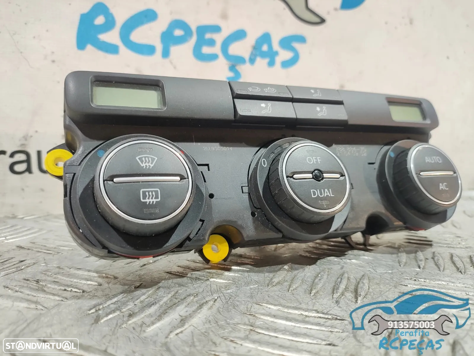 Climatronic VW Volkswagen Scirocco Mk3 - 1K0907044CT - Display Sofagem Comando Ar Condicionado AC - 2004 / 2009 - Touran Golf Tiguan Variant Jetta - 4