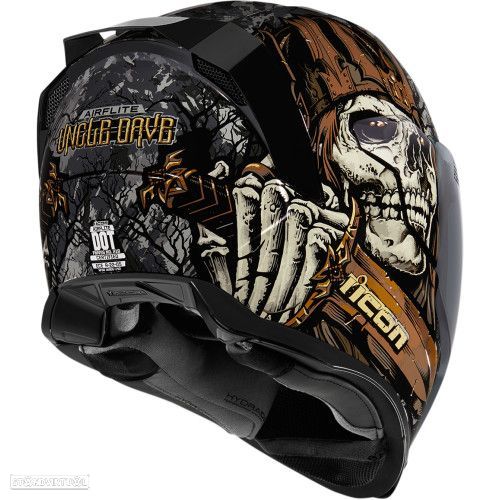capacete icon airflit uncle dave - black - 3